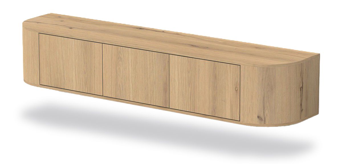 Hangend Tv-meubel Novero B180 x D35 x H33 cm
