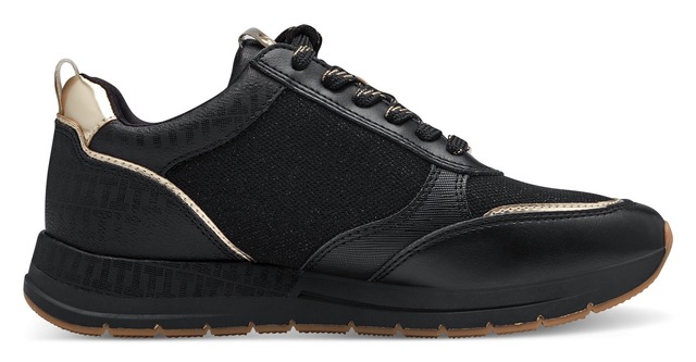 Tamaris Keilsneaker  , Freizeitschuh, Halbschuh, Schnürschuh, trendige Metallic-Details