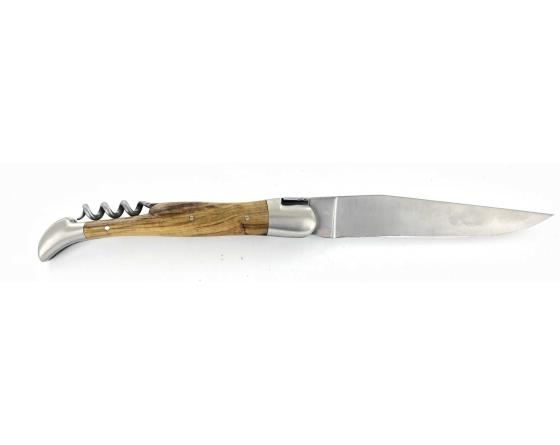 Laguiole Tradition 12 cm - 2 mitres - 2 pièces - Pistachier Couteau de Poche Forge de Laguiole