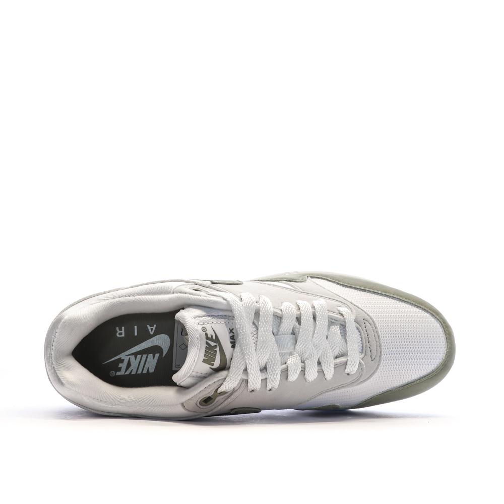 Nike Baskets Blanches/Kaki Femme Nike Air Max 1