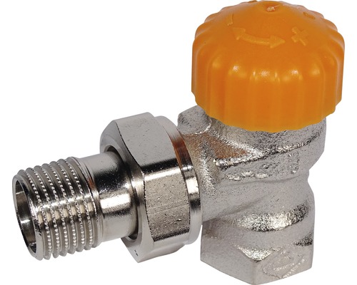 Heimeier thermostatische kraanhuis Eclipse hoektype 1/2 inch nikkel 3931-02.000