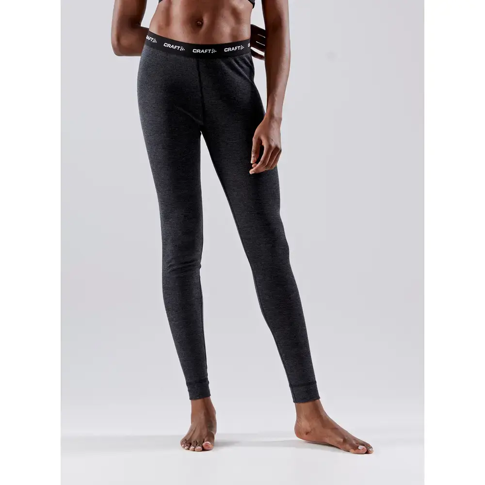 Craft CORE Wool Merino Thermobroek Lang Zwart Dames