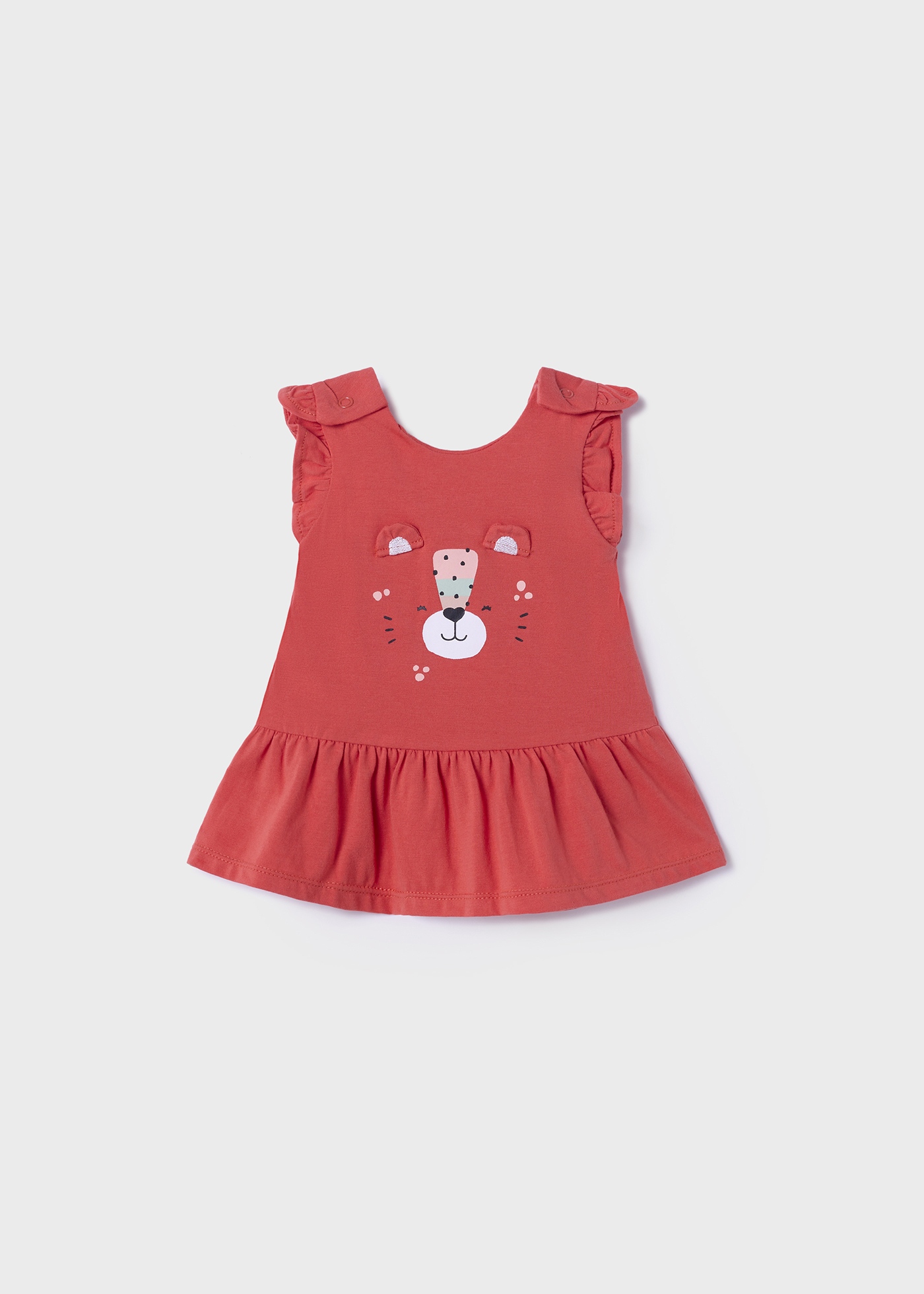 Vestido de algodão sustentável para recém-nascido