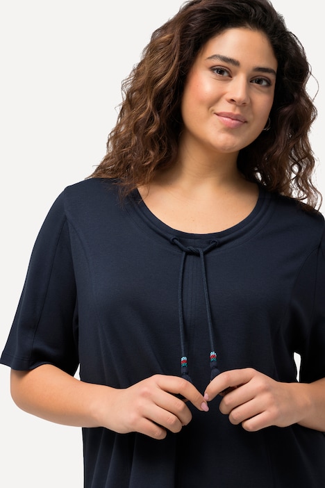 Sweatshirt, Stehkragen, Zierband, Halbarm, Modalmix