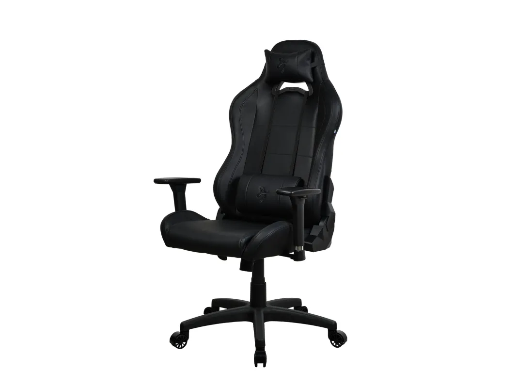 Arozzi Torretta 2023 Edition - Stol - ergonomisk - armstøtter - T-formet - vippe - drejeled - polyuretan-læder - ren sort