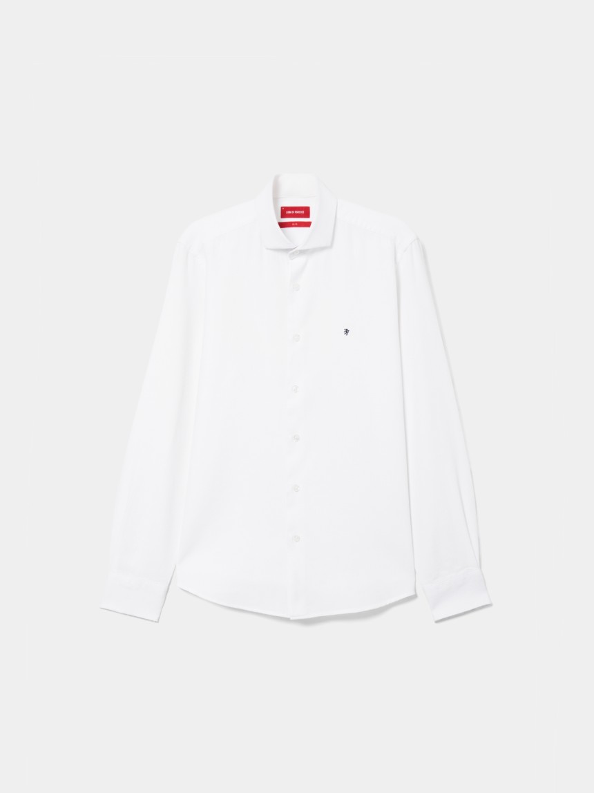 Camisa slim fit de algodão