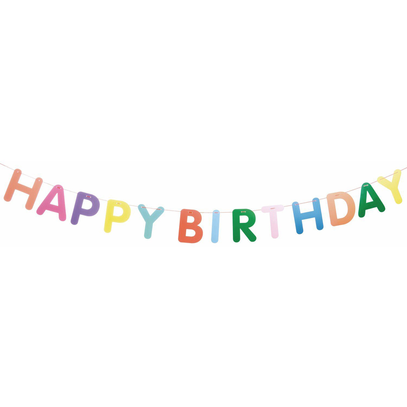 Rico Design Girlande Happy Birthday, mehrfarbig
