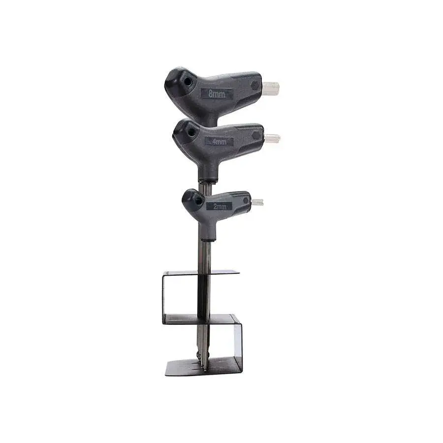 BBB Cycling BTL-45S Inbussleutel Hex-T Set Met Houder Zwart/Zilver