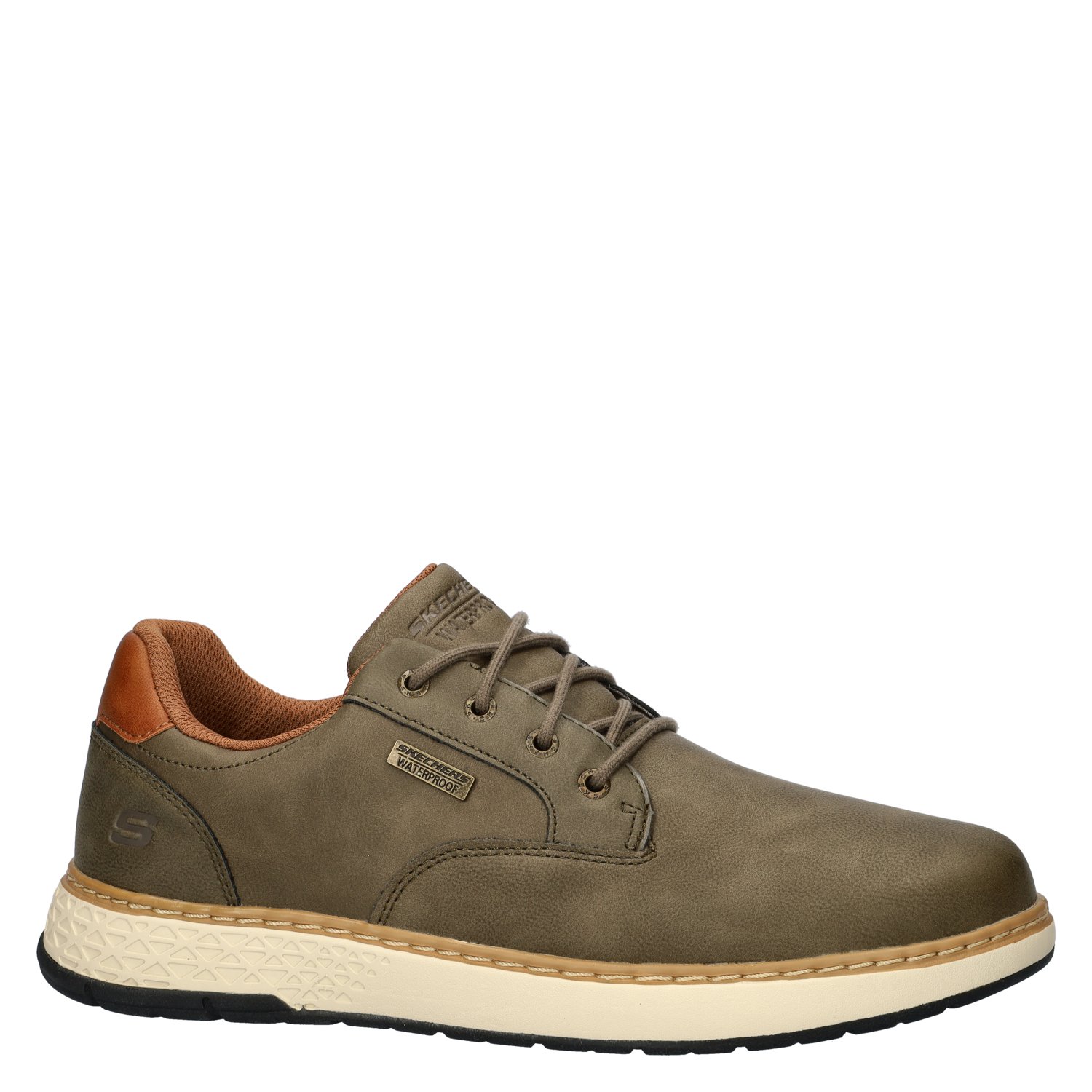 Garlan heren veterschoen Skechers Groen