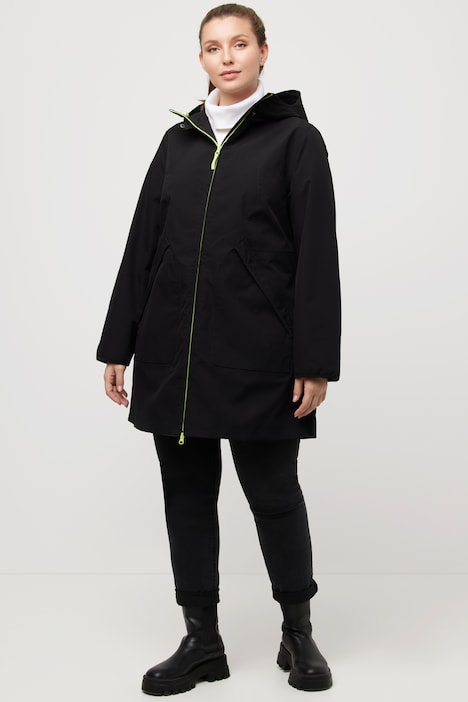 HYPRAR Funktionsjacke, Kapuze, wasserdicht, 2-Wege-Zipper