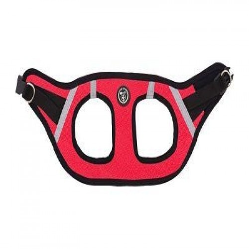 Coleira peitoral Super Doggy Comfort para cães, vermelha