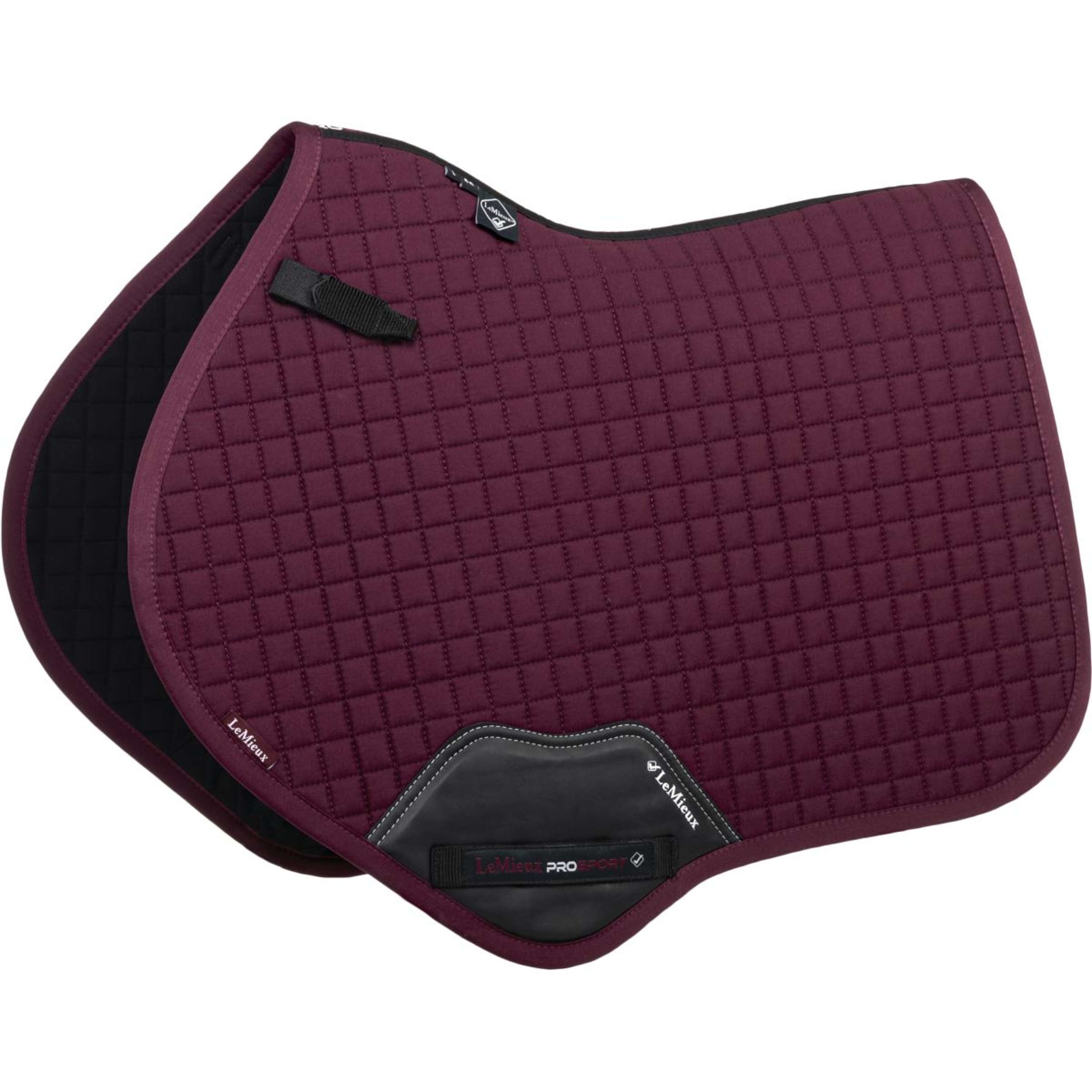 LeMieux Zadeldekje Cotton Square Close Contact Burgundy