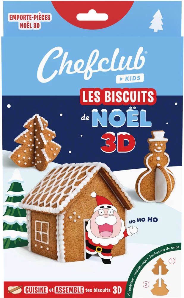 CHEFCLUB KIDS - EMPORTE PIECES LES BISCUITS DE NOEL 3D
