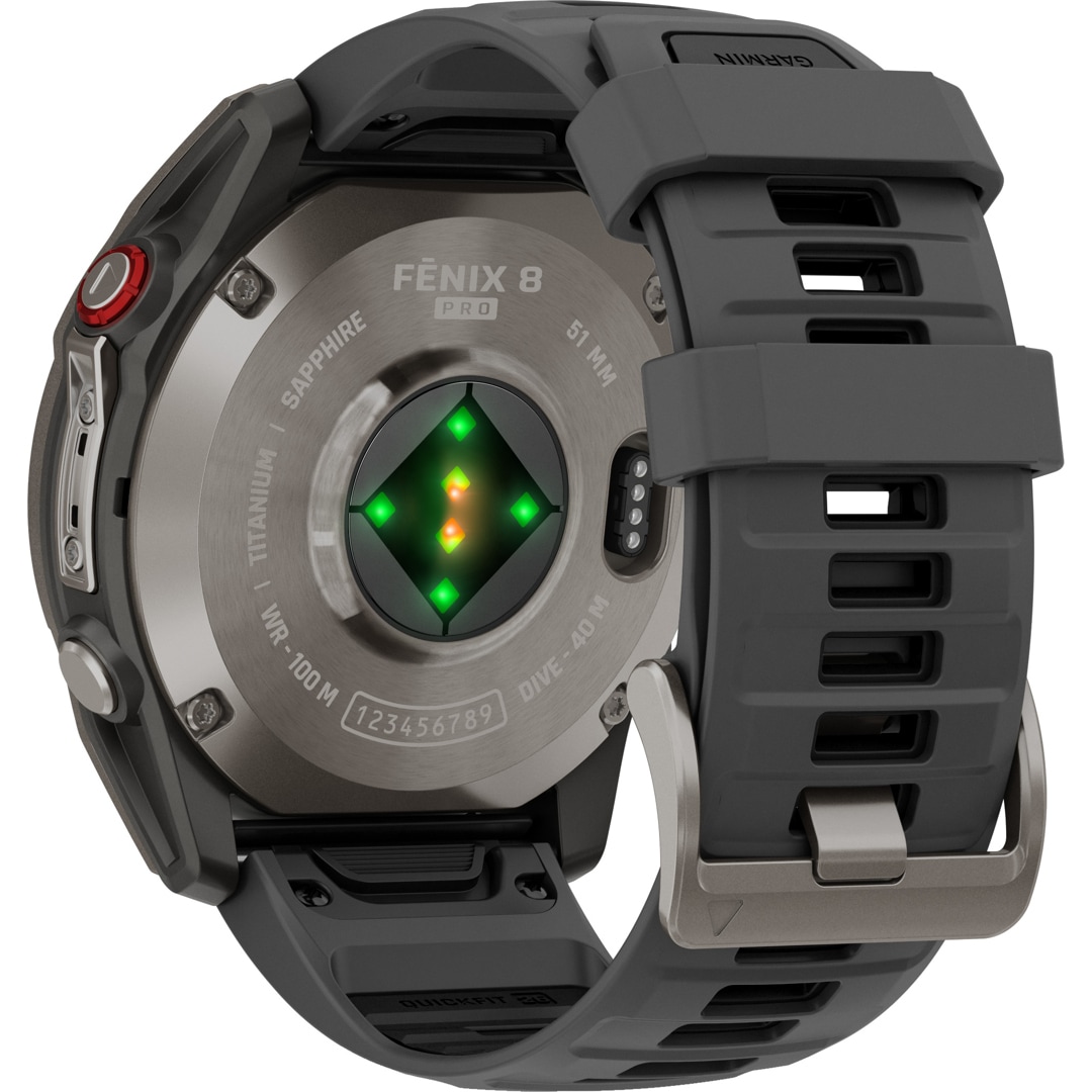 Garmin Fenix 8 Pro - 51mm AMOLED Sapphire Graphit / Schwarz