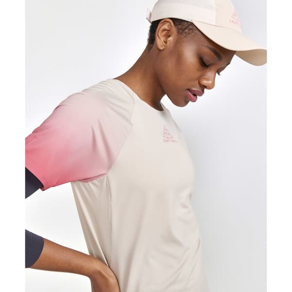 T-shirt trail CRAFT PRO TRAIL SS TEE W ECRU/MULTI