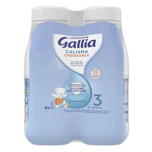 Leite de crescimento Gallia Calisma 4 x 500ml
