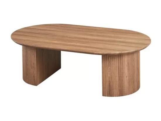 Table basse VAGOS – Effet chêne vieilli – Longueur 120 cm – Design authentique et moderne