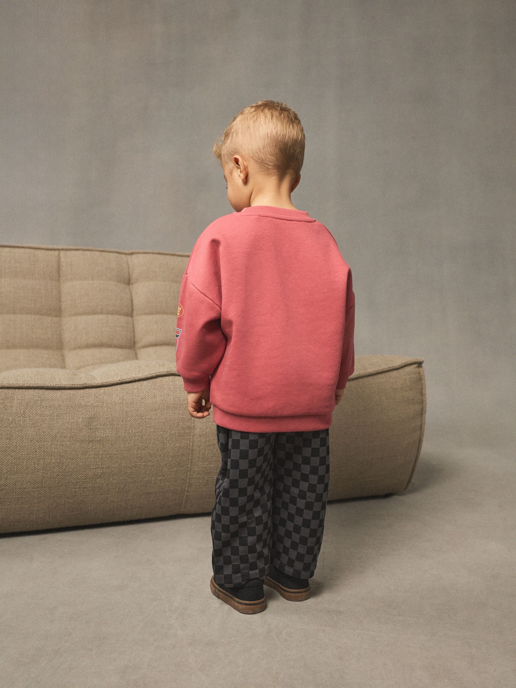 Rood antracietkleurig - Cars set van sweatshirt met ronde hals en joggingbroek (9mnd -8jr)