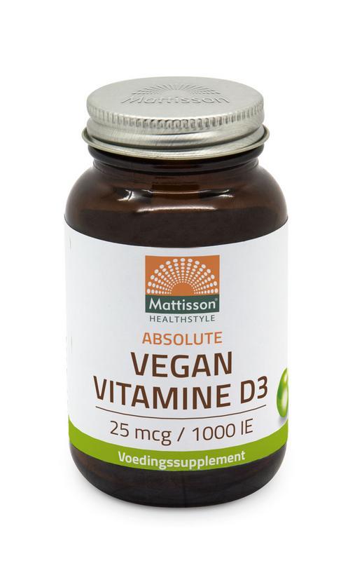 Mattisson Vegan vitamine D3 25 mcg/1000IE 120ca