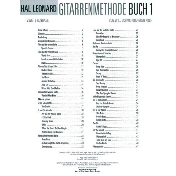 Bosworth Gitarrenmethode + CD Vol.1