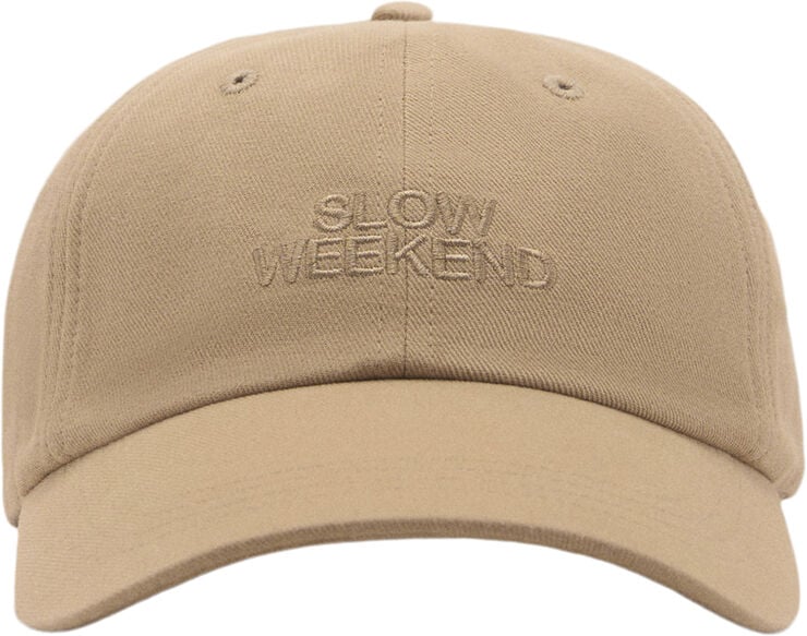 MANGO Embroidered message cap Light beige