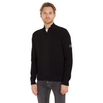 Sweatshirt zippé homme Core Badge Sweater Zip Through CALVIN KLEIN