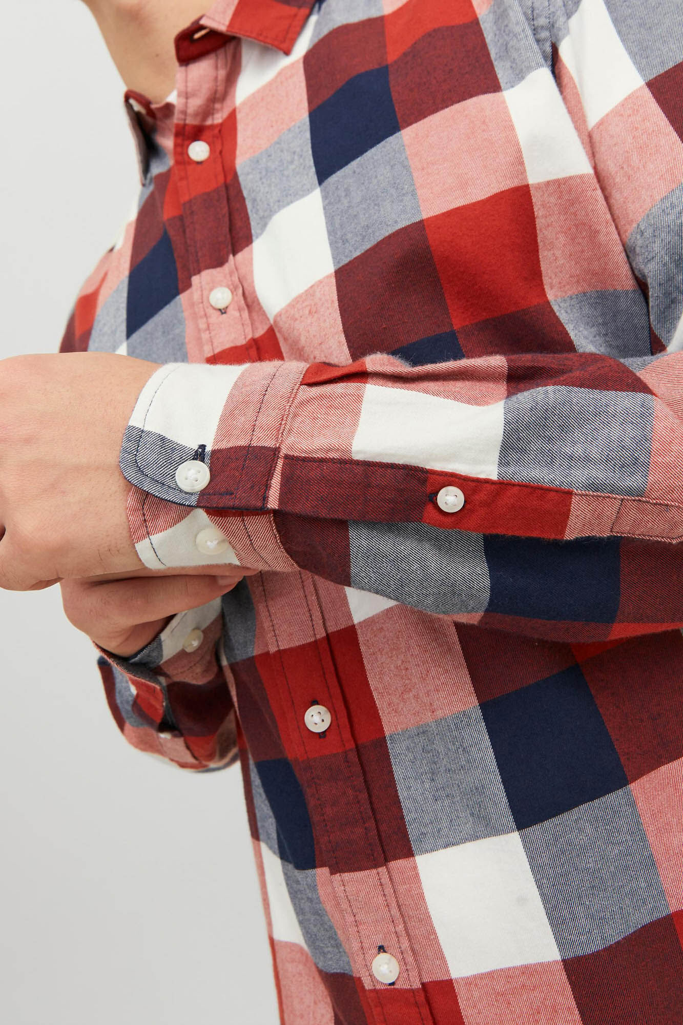 Camisa xadrez de sarja