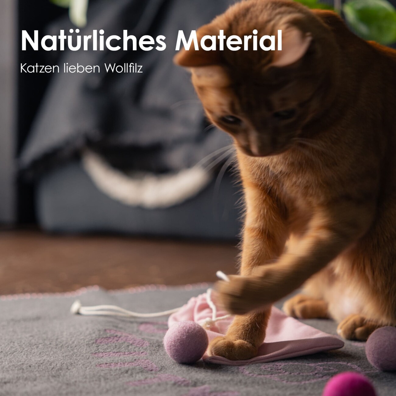 LucyBalu BALLS Katzen Filzbälle - Hello Kitty Edition