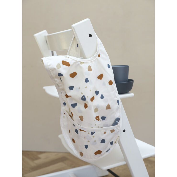 Fabelab Cross Back Bib - Terrazzo Natural (unbleach