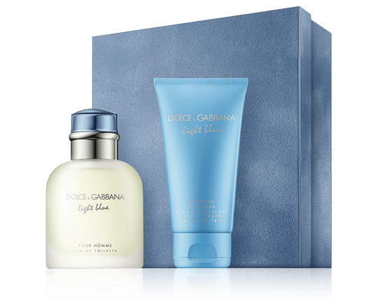 Dolce & Gabbana Light Blue pour Homme Set mit Body Cream 75ml-50ml