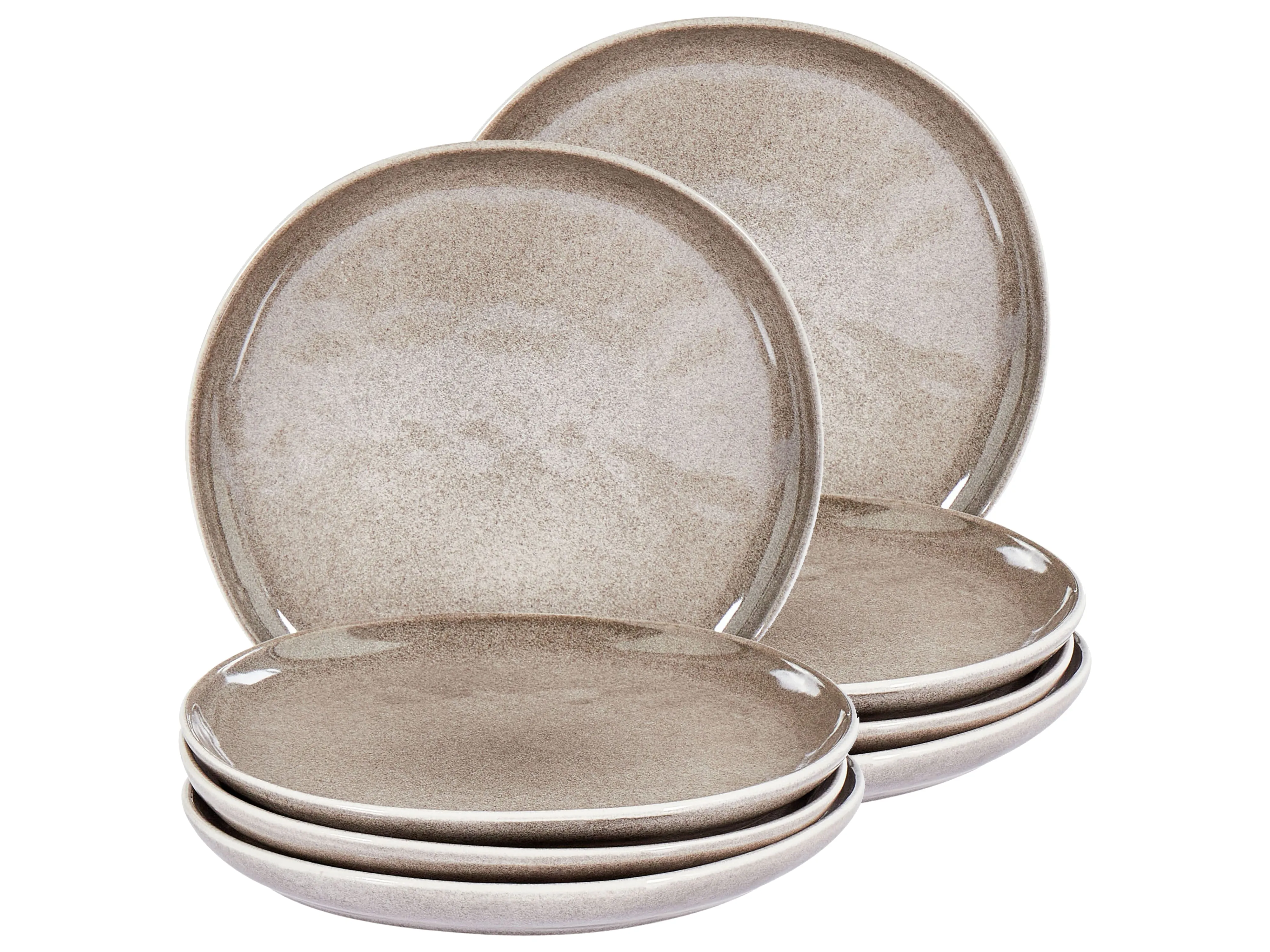 Set van 8 dessertborden COSTMARY Steengoed Grijs