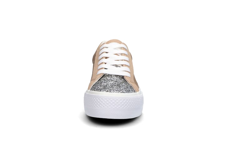 Platform sneakers med glitter