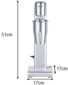 Valgus Edelstahl-Milchshaker-Maschine 1L geräuscharmer Stand-Getränkemixer-Mixer für Eiscreme, Fruchtsaft, Tiki- und Kakaogetränke