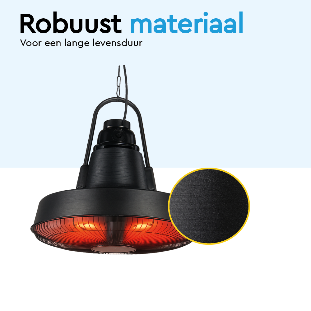 BRASQ 2000 Watt elektrische terrasverwarmer - Black