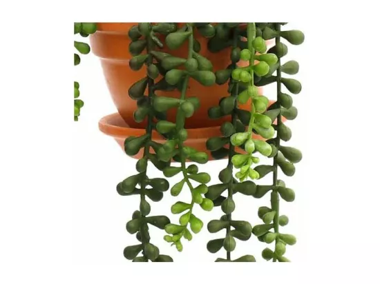 Plantes artificielles en pot terracotta (Lot de 3)