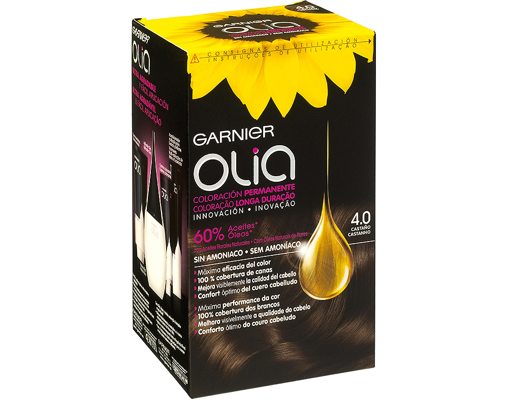 COLORAÇÃO OLIA GARNIER CASTANHO 4.0