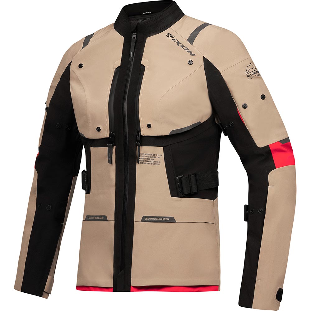 Ixon - Veste femme M-Skeid Lady Sable / Noir / Rouge