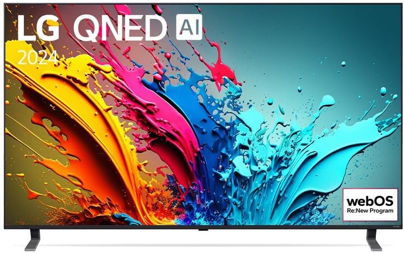 LG TV QNED 2024 | 65QNED85T | 65'' (164 cm) | QNED | Processeur α8 AI 4K | Alexa [Classe énergétique E]