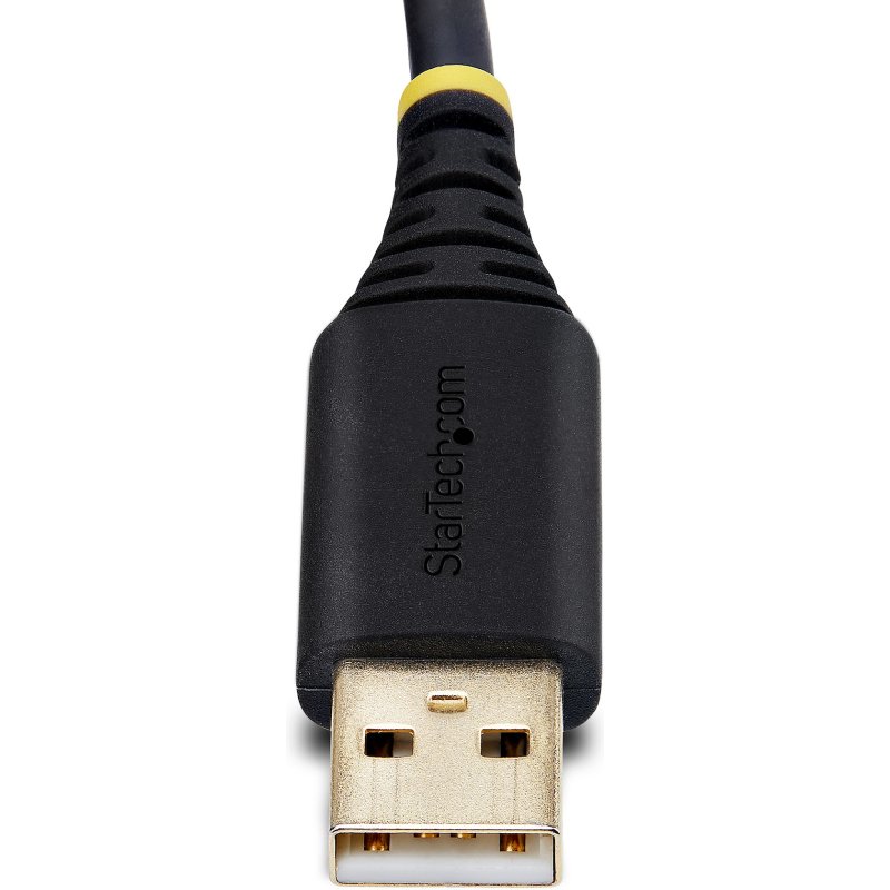 StarTech.com Adaptateur USB vers Série Null Modem de 3m, Vis/Écrous DB9 Interchangeables, COM Rétention, Câble Adaptateur USB-A vers RS232, FTDI, ESD Niveau 4, Windows/macOS/ChromeOS/Linux - Construction TPE