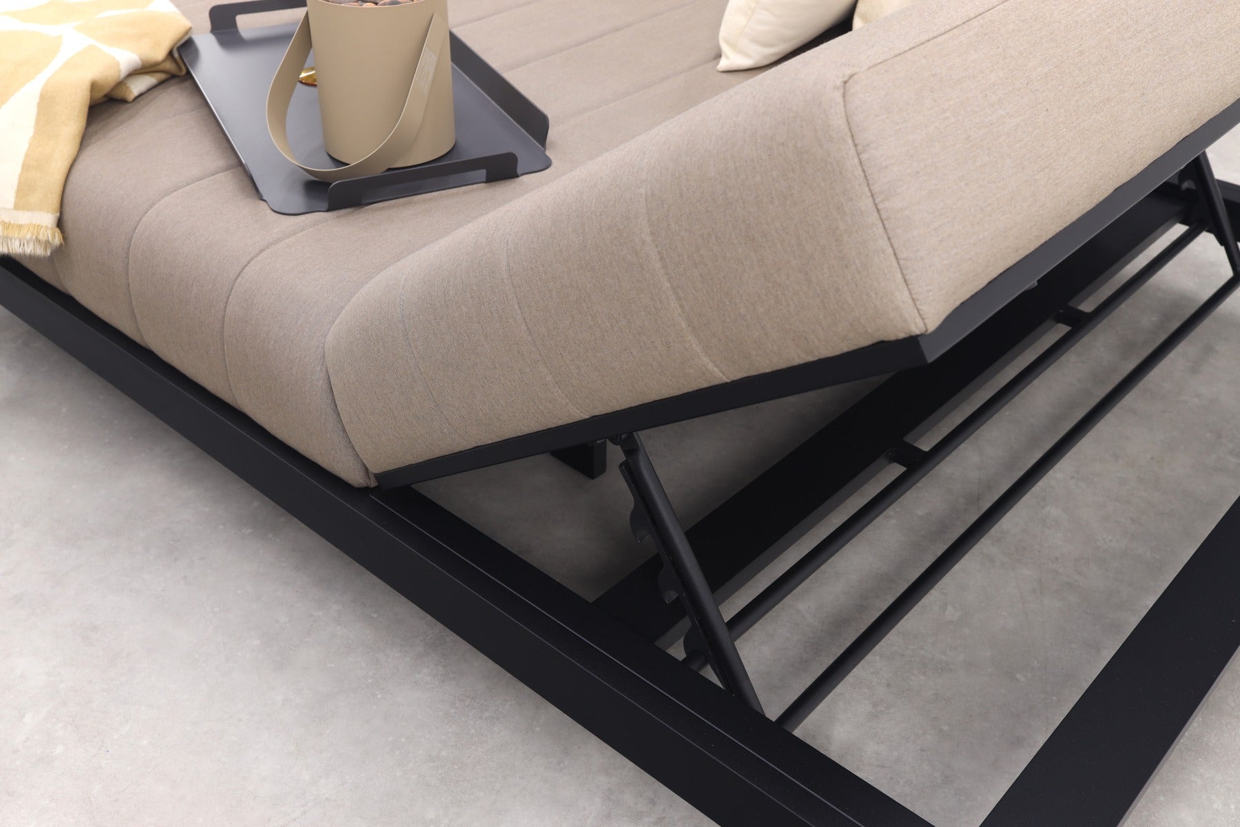 Mexico ligbed - Sunbrella - Taupe - 2 persoons