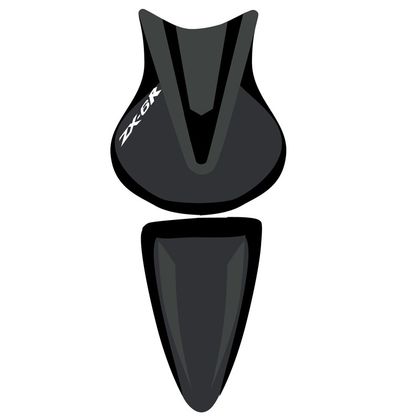 Housse de selle Bagster Noir/Noir Mat/Lettres Blanches