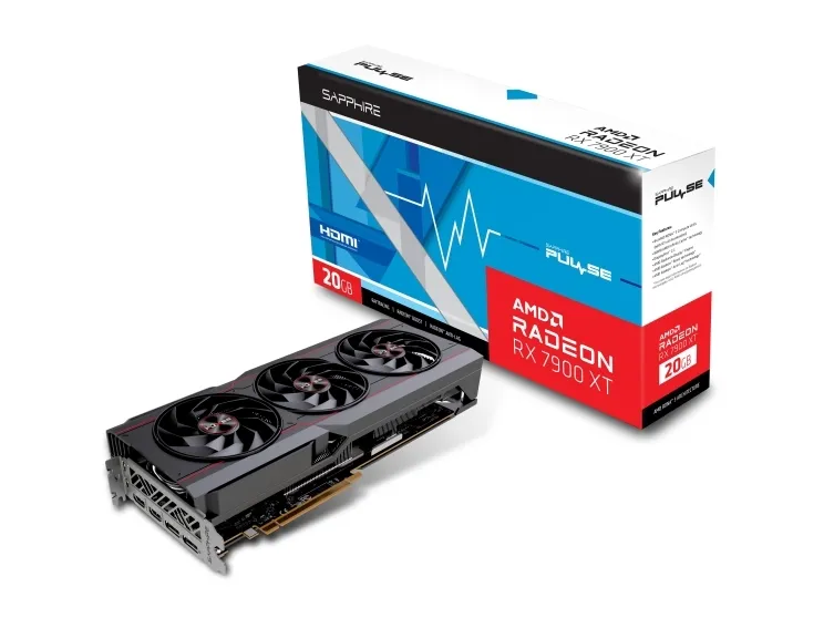 Sapphire Pulse Radeon RX 7900 XT - Grafikkort - Radeon RX 7900 XT - 20 GB GDDR6 - PCIe 4.0 x16 - 2 x DisplayPort, 2 x HDMI