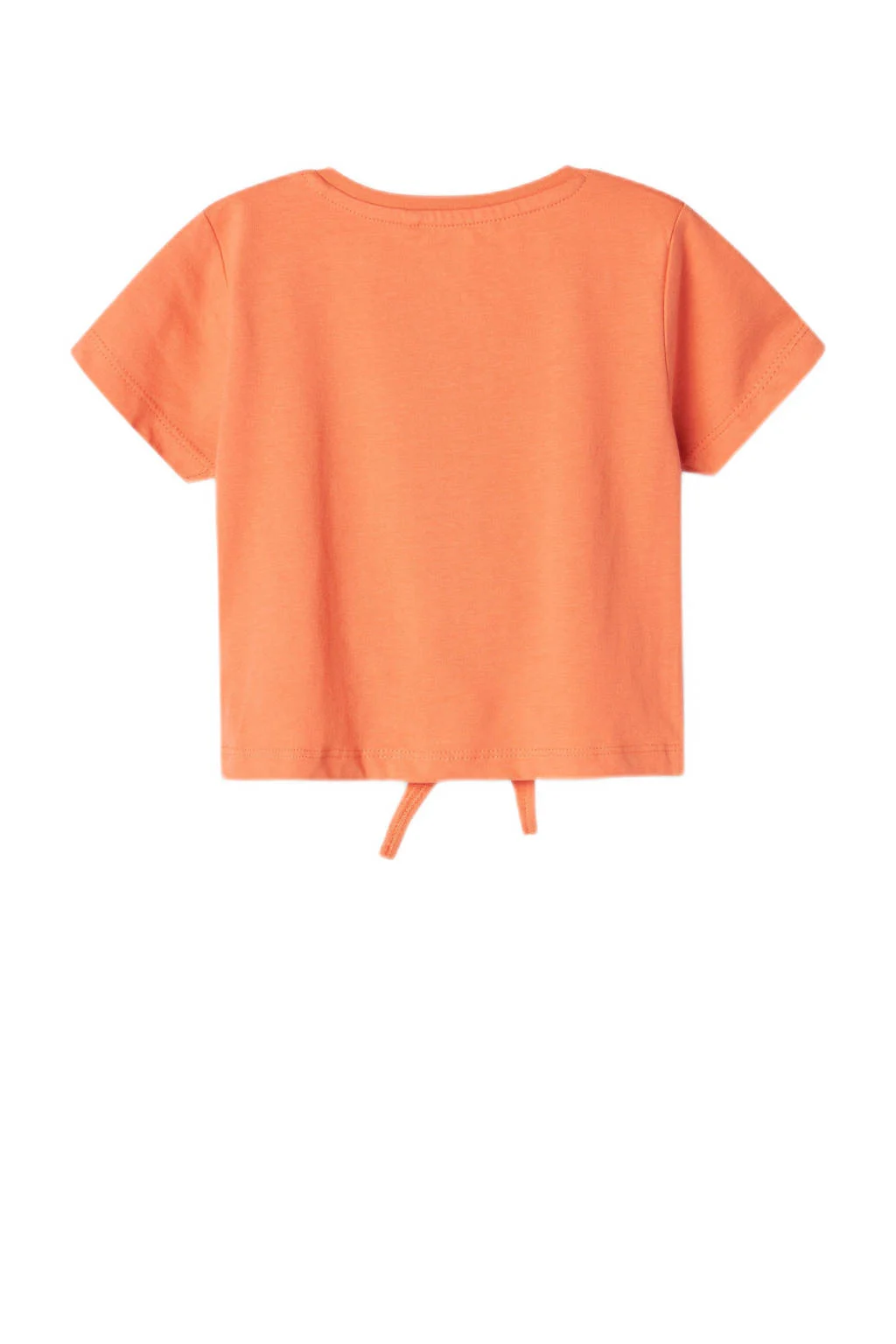 NAME IT T-shirt NMFKIKATIE met printopdruk koraaloranje