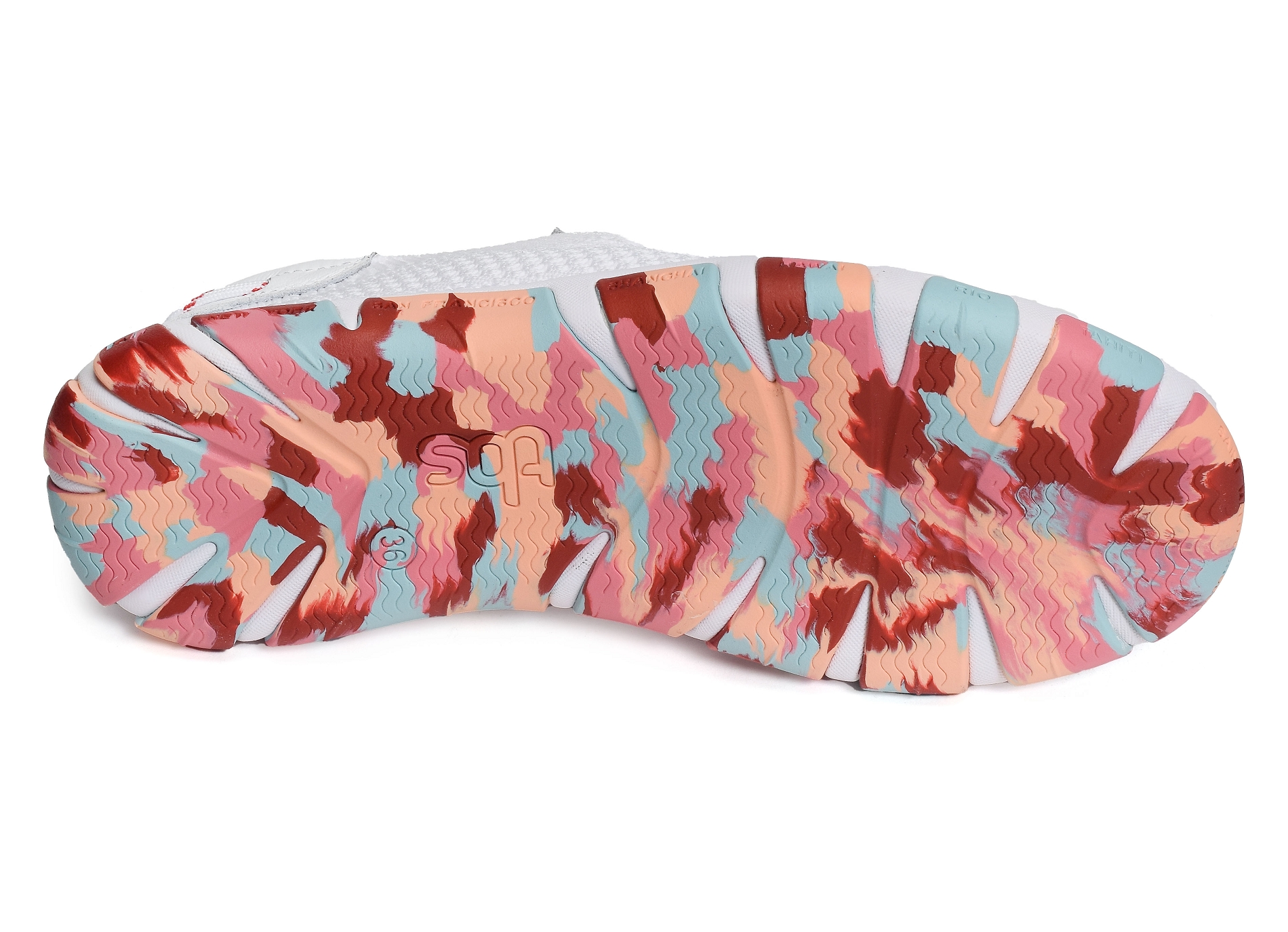 Jazaria blanc multicolore