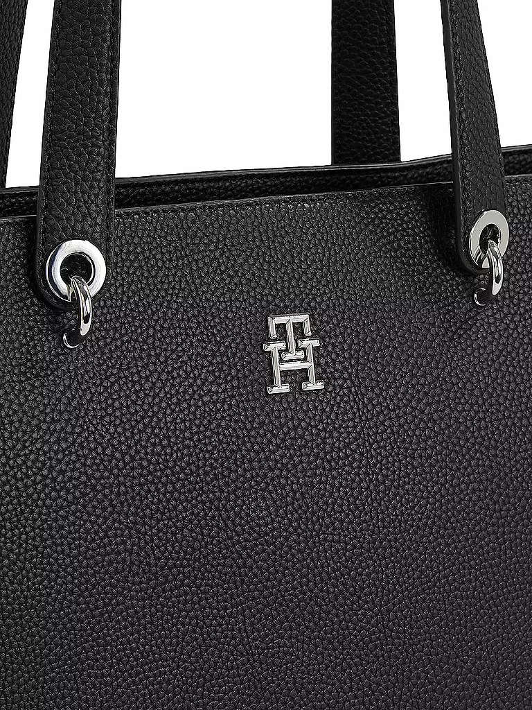 TOMMY HILFIGER Tasche - Shopper TH EMBLEM schwarz