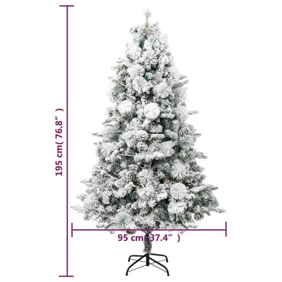 vidaXL - Kunstkerstboom - Groen - 195 x 95 cm