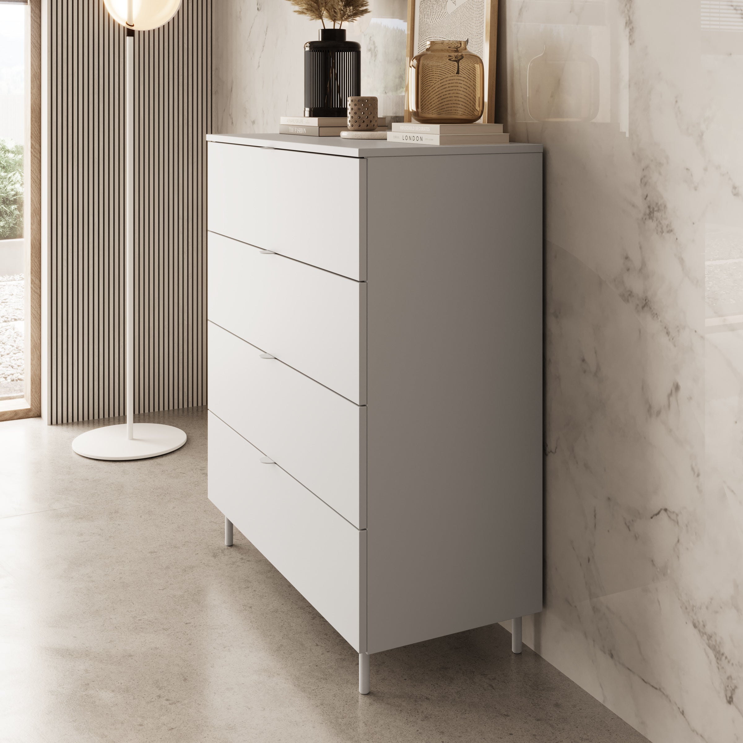 Malvare - Ladekast - Wit - 90x103x41 cm