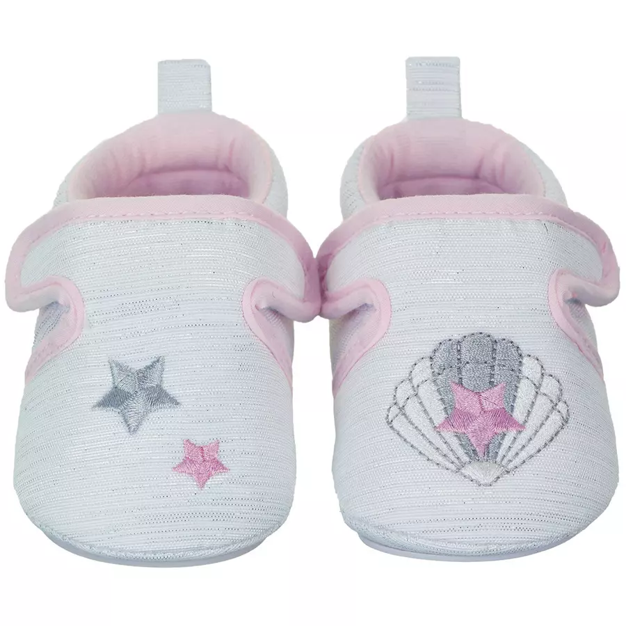 Sterntaler Baby-Krabbelschuh weiß