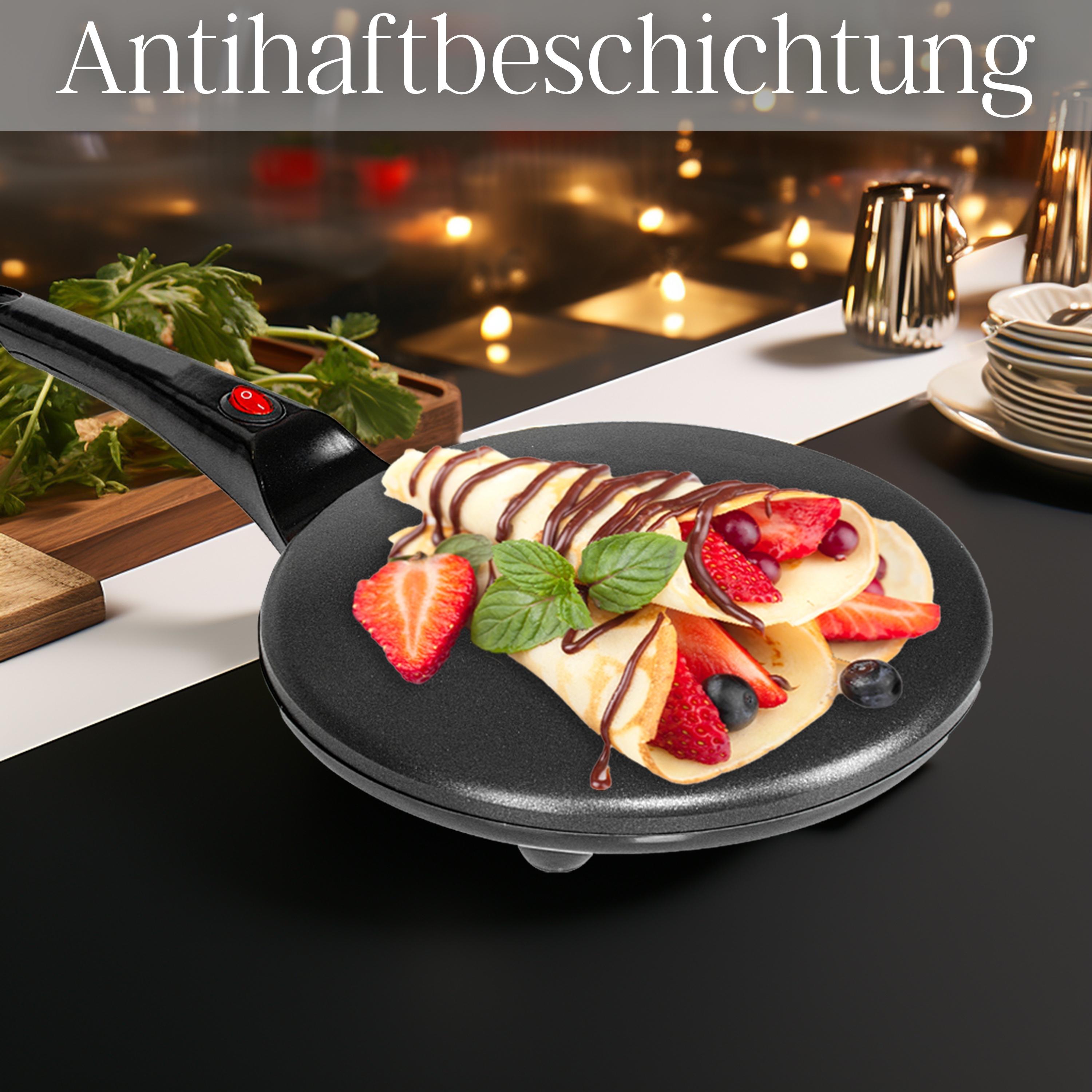 Zilan Crêpes Maker 20cm Antihaftbeschichtung Cool-Touch-Griff 800W