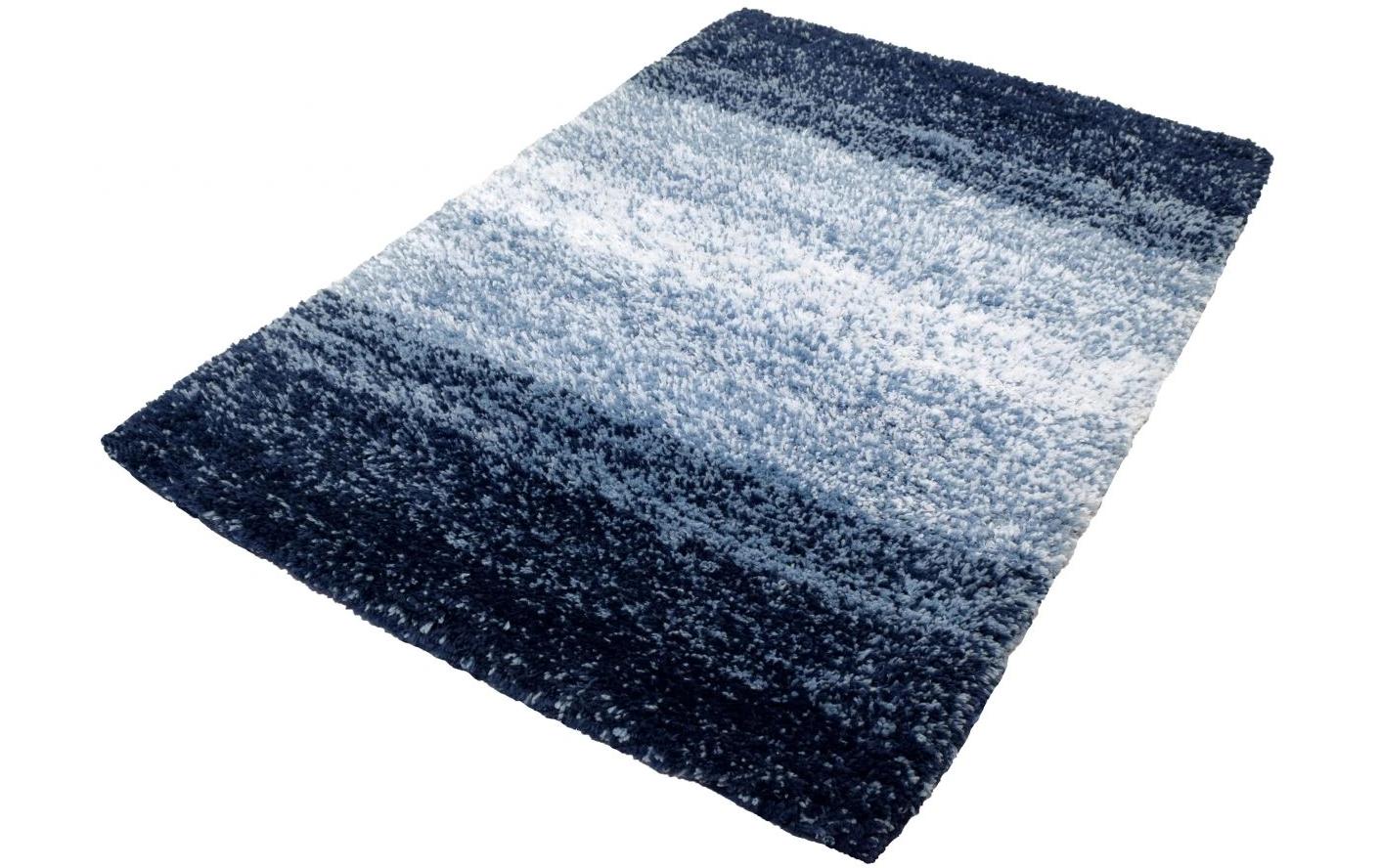 Badteppich Oslo 60 x 90 cm, Marineblau/BlauBadezimmerteppich